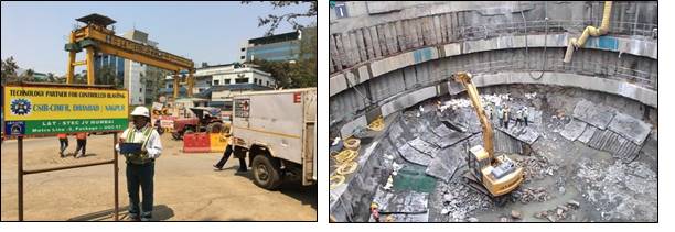 Muffling operation at Bangalore Metro