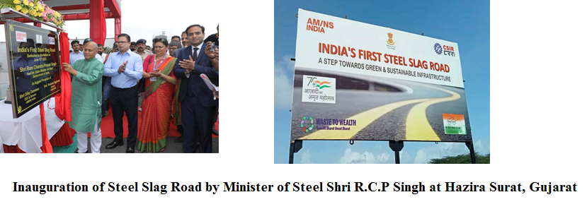 Inauguration of Steel Slag Road