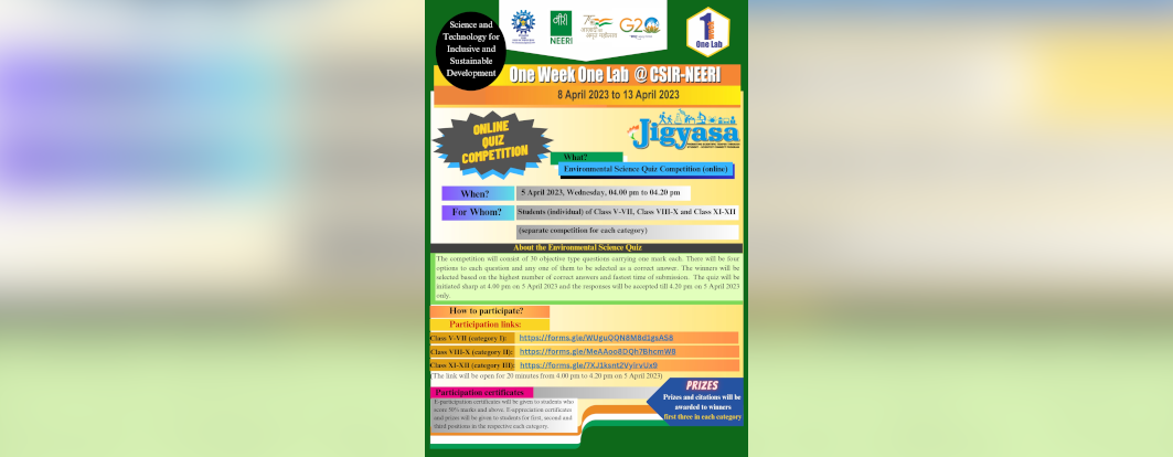 One Week One Lab - CSIR-NEERI