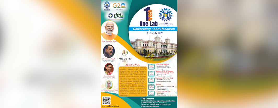 CSIR-CFTRI - One Week One Lab