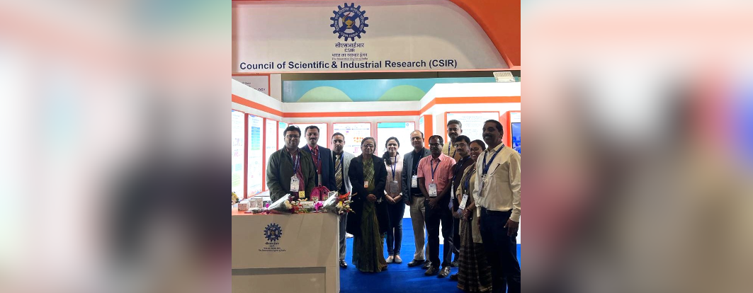 CSIR-IICB at the CSIR exhibition stall in the Global Bio-India Technology-related exhibition at Bharat Mandapam, Pragati Maidan, New Delhi, during December 4-6, 2023.