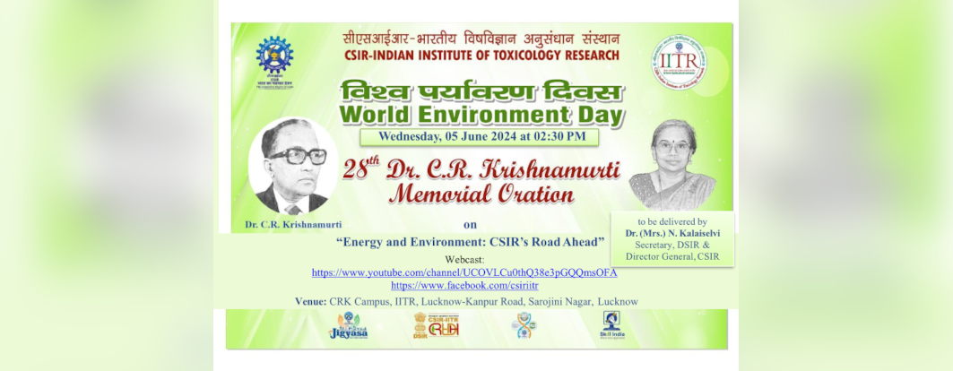 Oration on “Energy and Environment: CSIR’s Road Ahead” by Dr. (Mrs.) N. Kalaiselvi, DG,CSIR and Secretary, DSIR