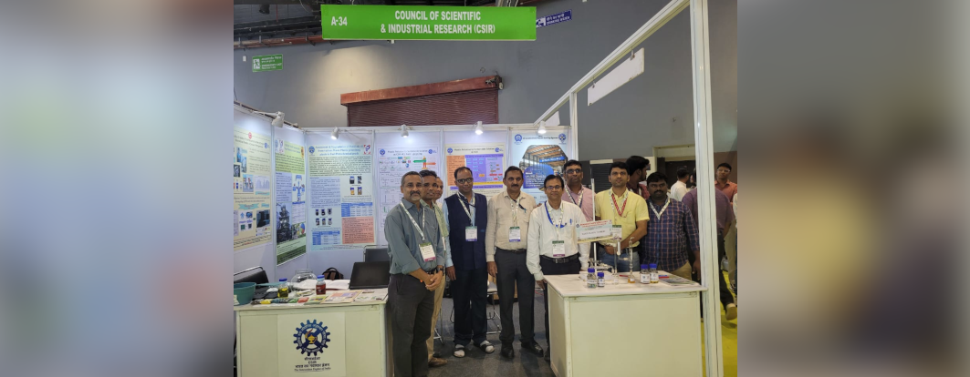 CSIR participated in the Global Conclave on Plastic Recycling and Sustainability exhibition from July 4-7, 2024, at Hall 14, Pragati Maidan, New Delhi