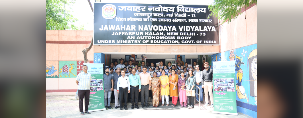 CSIR-NIScPR Jigyasa: Student-Scientist Connect Program with students of Jawahar Navodaya Vidyalaya, Jaffarpur Kalan, New Delhi on 22 August 2024