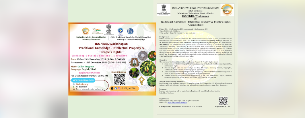 Traditional Knowledge -Intellectual Property & People's Right