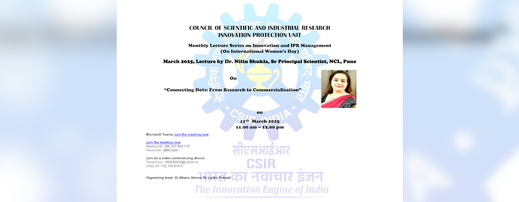 “Connecting Dots: From Research to Commercialization”