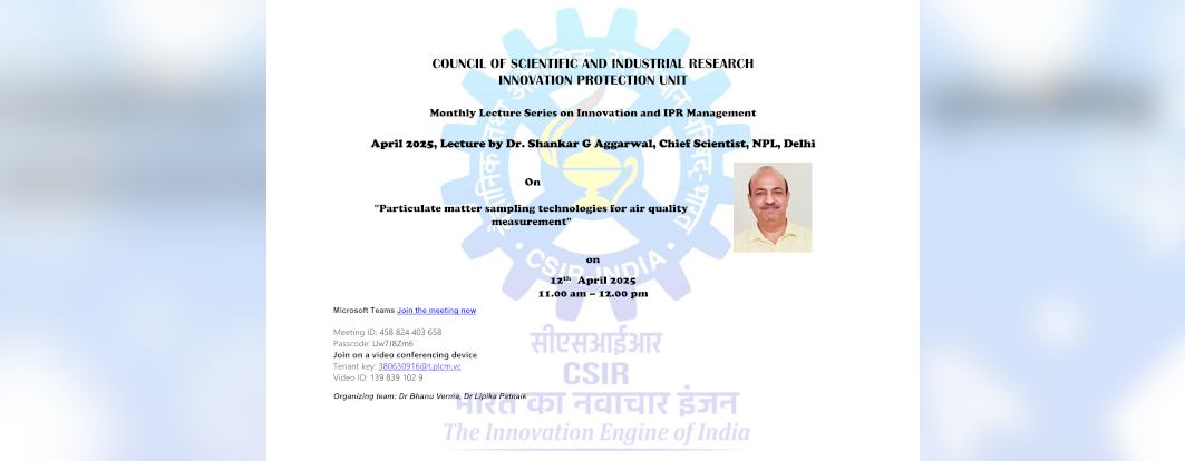 Lecture on Particulate matter sampling technologies for air quality measurement