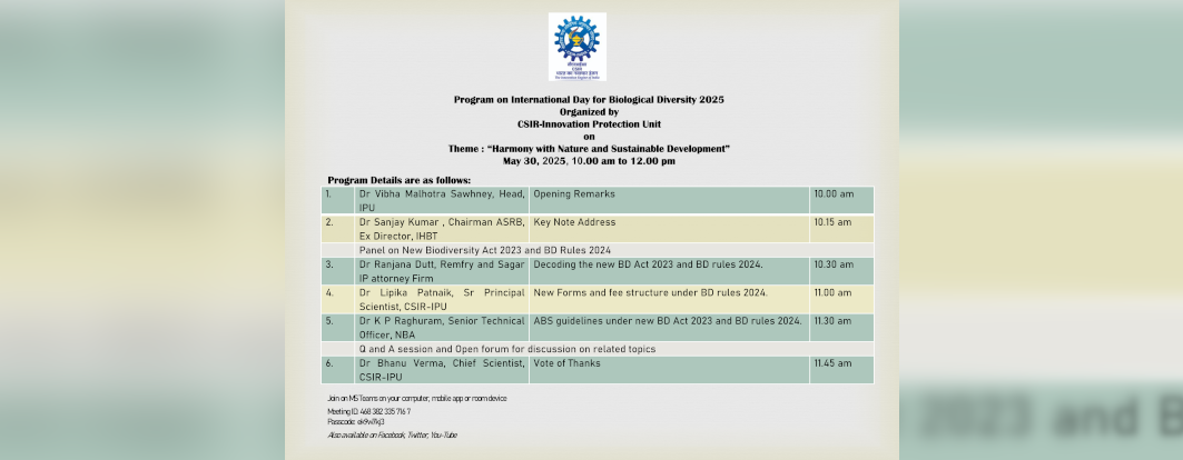 International Biodiversity Day 2025