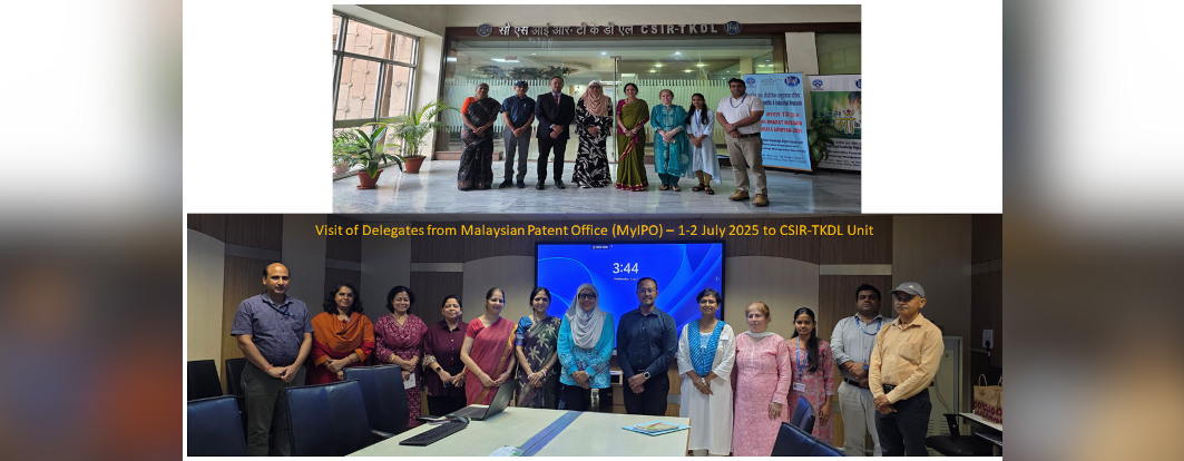 Visit of Delegates from Malaysian Patent Office to CSIR-TKDL Unit