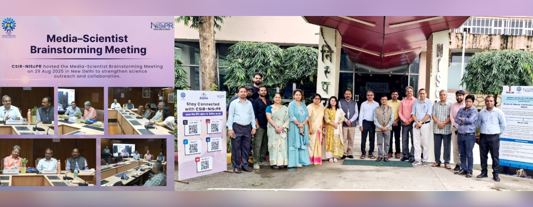 CSIR-NIScPR: Media-Scientist Brainstorming Meeting on 29 August 2025