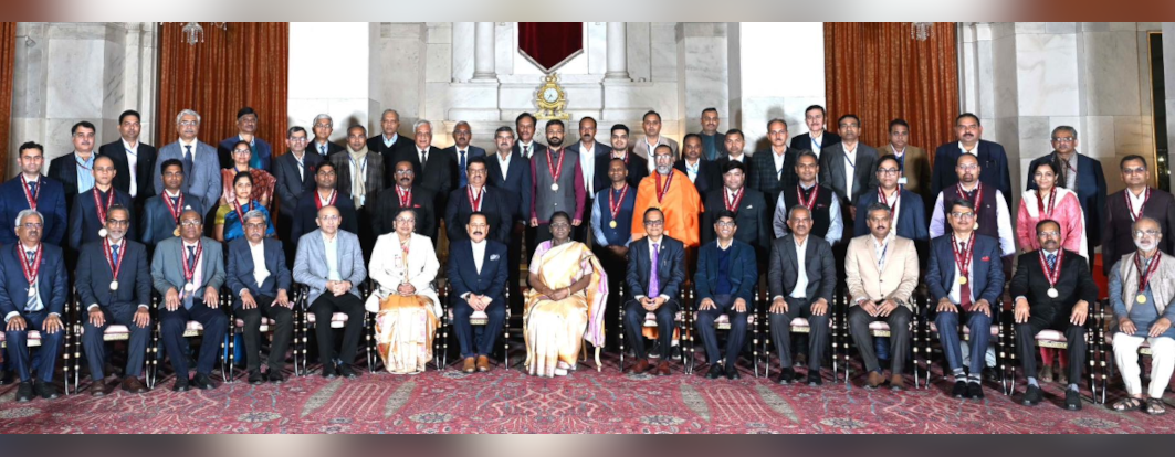 Hon’ble President of India Smt. Droupadi Murmu graces the Rashtriya Vigyan Puraskar 2025 ceremony