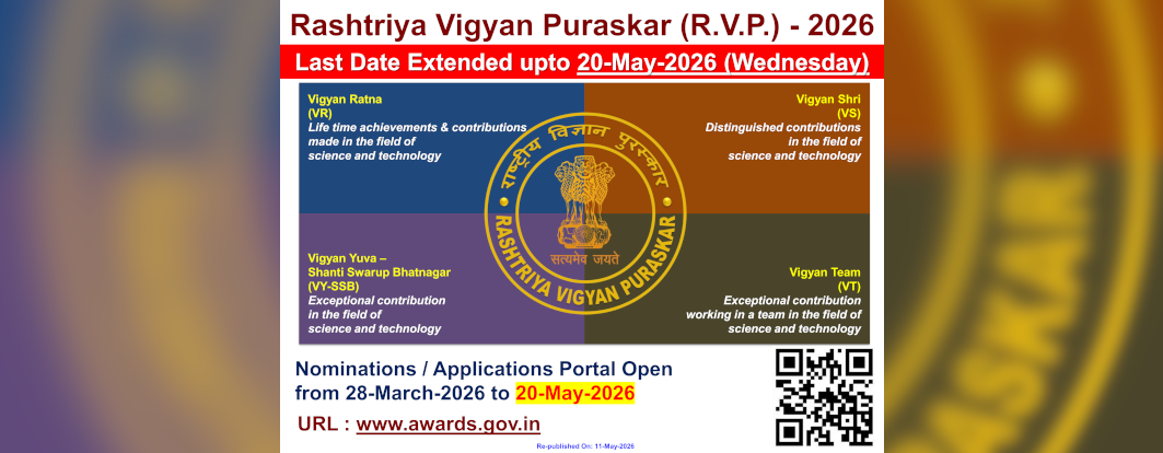 Rashtriya Vigyan Puraskar (RVP) 2026