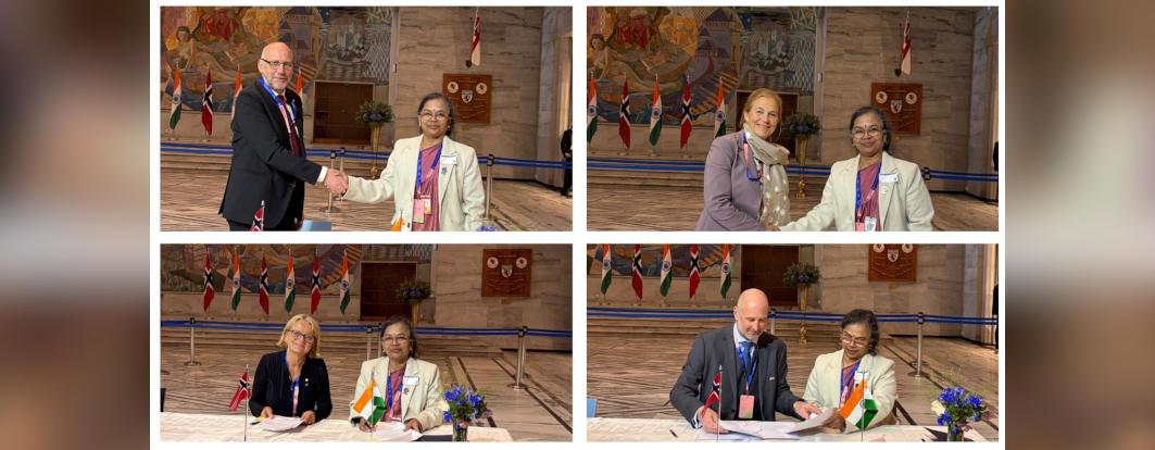 During the visit to Norway, DG, CSIR signed five important MoUs/Agreements to deepen bilateral cooperation in research, innovation, sustainability and green technologies.
