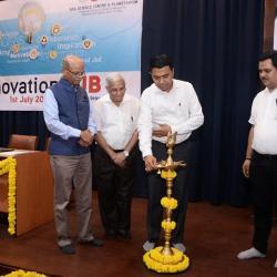 Prof. Sunil Kumar Singh, Director CSIR-NIO alongwith Chief Minister, Goa at the inauguration of Innovation Hub at Goa Science Centre, Miramar. The facility will provide a platform for young and creative minds to focus on building a new India.