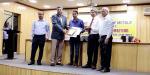 Dr. Sisir Mantry, Sr. Scientist receiving IIM Bhubaneswar Chapter Award 2019 from Executive Director IOCL and Director CSIR-IMMT at the Annual General Body Meeting of Indian Institute of Metals (IIM), Bhubaneswar