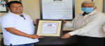 HP State Administration expressed gratitute to CSIR-IHBT, Palampur for its dedicated services towards containment of COVID-19 pandemic. Sdm Palampur presented “Aabhar Patra” to Dr Sanjay Kumar, the Director of Institute.
