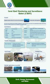 Coral Reef Monitoring and surveillance robot C-BOT