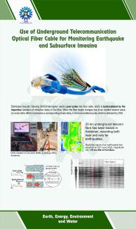 Use of underground tele-communication optical fiber cable for monitoring earthquake and subsurface imaaina