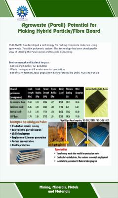 02 Agrowaste Parali potential for making hybrid particle fibre board